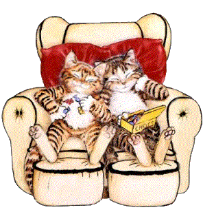 2 cats in chair
